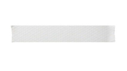 Blank honeycomb tape strip mockup patterned texture straight layout geometric surface isolated on white background