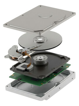 Exploded View of a Hard Disk Drive Component