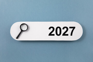 internet search bar with 2027 year