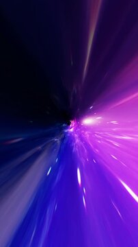 Colorful starry sky travel video footage, 4K high definition