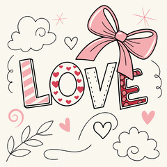 Happy Valentine Day typography vector design 