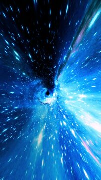 Colorful starry sky travel video footage, 4K high definition