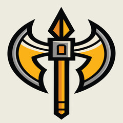 design logo vector illustration mascot icon weapon battle war