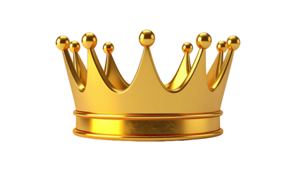 Gleaming golden crown with intricate design on black background, symbolizing royalty