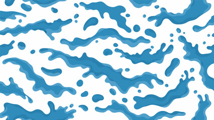 Fototapeta premium blue water waves on white background.