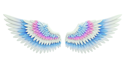 Pastel Feathered Wings