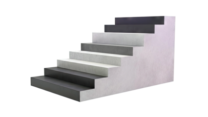 Minimalist Stairs with Contrasting Treads