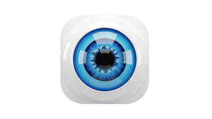 Stylized Blue Eye Icon