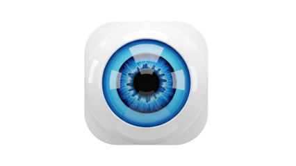 Stylized Blue Eye Icon