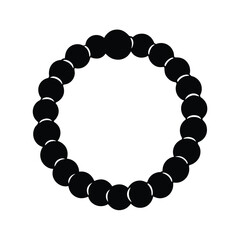 Obraz premium Traditional Bead Bracelet Icon