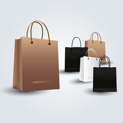 shopping bag vector illustration