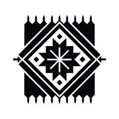 Traditional Omani Weaving Pattern Textile Background