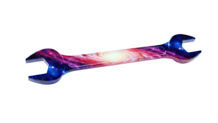 Wrench with Galaxy Pattern