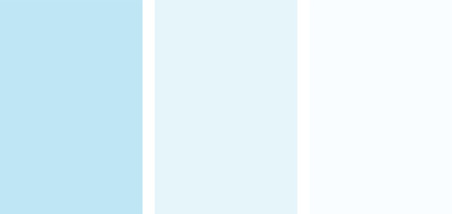 Three light blue minimalist background panels. Clean pastel color blocks for modern design layouts. Soft vector backdrop ideal for branding, web, and print use.