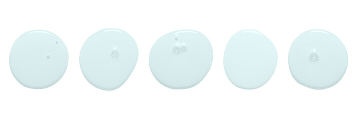 Cosmetic product for skin care. Shower gel or serum or moisturizer. Isolated on white.