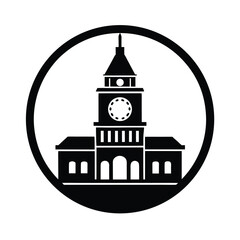 Train Station Clock Tower Background