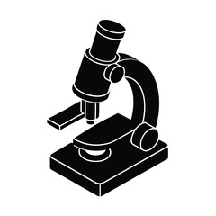 Transparent Microscope Model Illustration