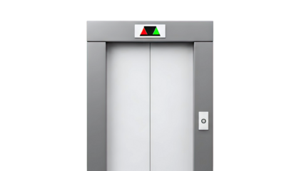 Modern Elevator Doors with Directional Indicators