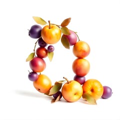 3D watercolor fruits