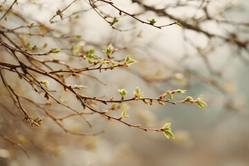 Seasonal Change From Winter to Spring