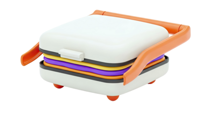 Stylized Sandwich Maker with Colorful Layers