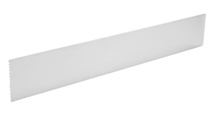 Blank polyethylene tape strip mockup smooth plastic texture horizontal layout matte finish isolated on white background