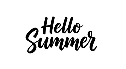 Hello Summer Seasonal Text