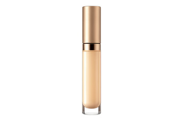 Cosmetic liquid foundation or concealer tube with golden cap