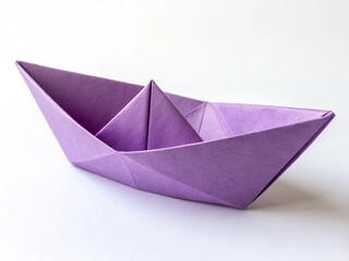 violet paper boat 