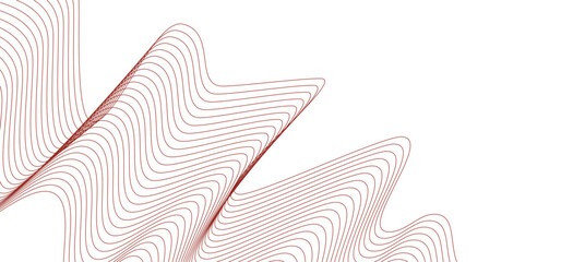 abstract wave pattern, fluid lines, flowing shapes, organic textures, dynamic composition, minimalist design, vector art, digital illustration, deep red and white colors