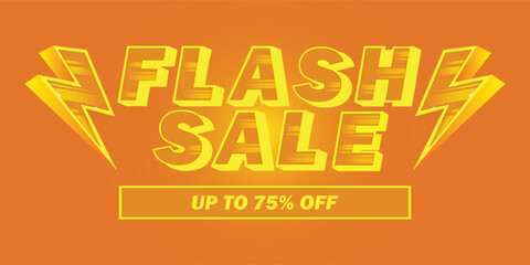 flash sale design text effect for poster social media content, ig post etc