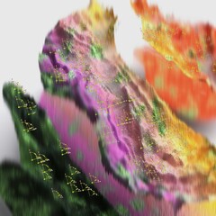 autumn leaves with dew drops