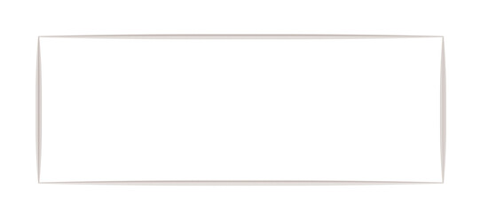 Rectangular white envelope with a subtle gray border, lying flat. The flap is at the top and not...