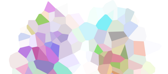 An abstract mosaic design featuring irregular geometric shapes in various pastel colors