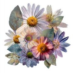 Fototapeta premium Vibrant floral digital art