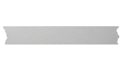 Blank textured matte tape strip mockup bumpy surface straight layout diffuse reflection isolated on white background