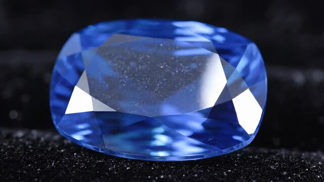 Cobalt Blue Spinel Gemstone: Bright Jewel With Faceted Surfaces