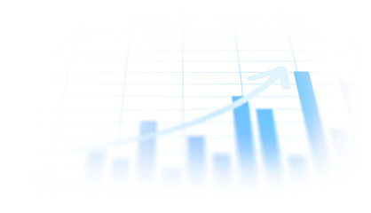 Business finance growth graph chart with up arrow market profit analysis success png transparent background