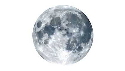 Large, detailed image of the moon isolated against a stark black background