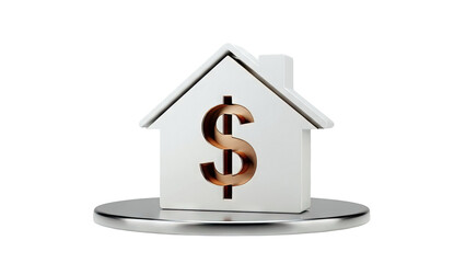 Obraz premium House Symbol with Dollar Sign