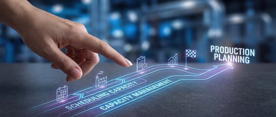 Production Planning: Hand Touching Virtual Manufacturing Workflow