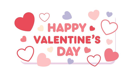 Happy Valentine's Day with Hearts and Love - A Celebration of Romance