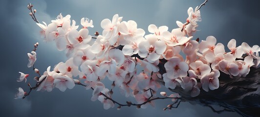 silhouette of orchid,generative AI