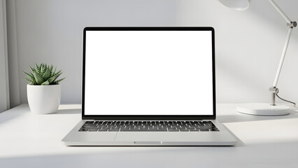Fototapeta premium laptop with blank screen