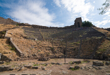 Pergamon Ancient City Theatre. Bergama, İzmir Province, T&uuml;rkiye.