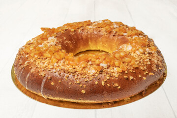 a view that allows you to admire the perfectly honeycombed and uniform crumb structure, without any cream or filling to obscure it