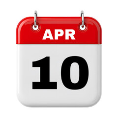 10 April Calendar 
