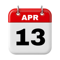 13 April Calendar 