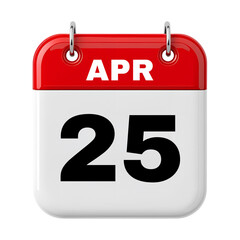25 April Calendar 