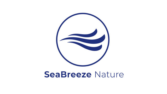 SeaBreeze Nature Logo Design Element Circle.